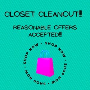 5/1 All FINAL SALE items must go!! All reasonable offers accepted!